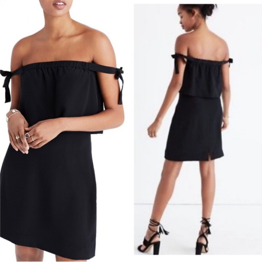 Madewell Black Silk Slip Summer Dress XS